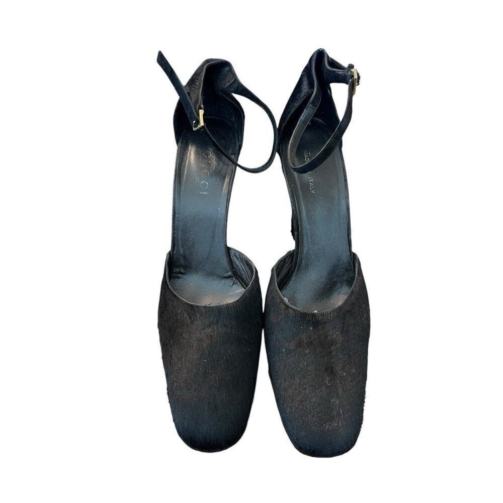 Gucci Black Platform Ankle-Strap Pumps - Picture 6 of 14